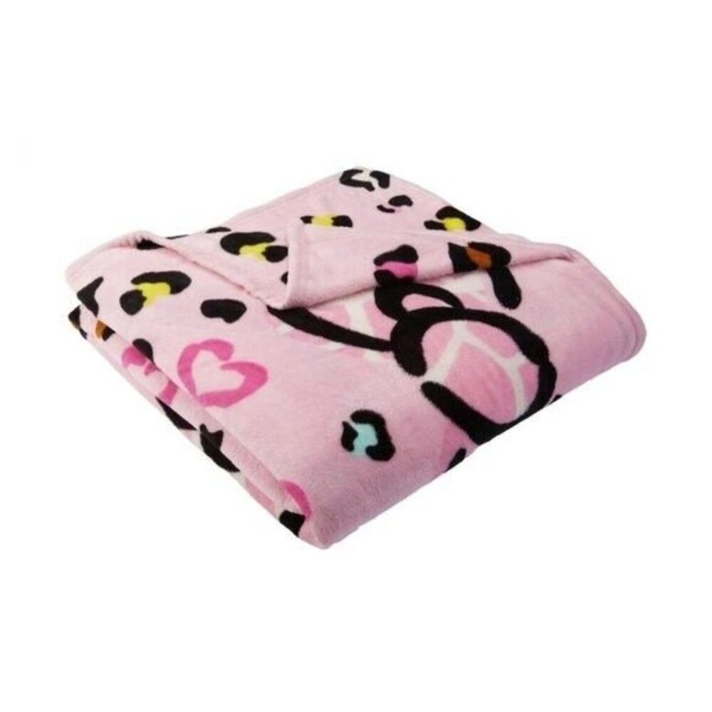 Hello Kitty Plush Blanket Size 62"x 90" Pink - Picture 4 of 7